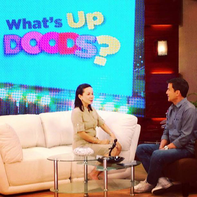 BANTER, DISCUSSION. With Sen. Grace Poe-Llamanzares. Photo from the show's Facebook