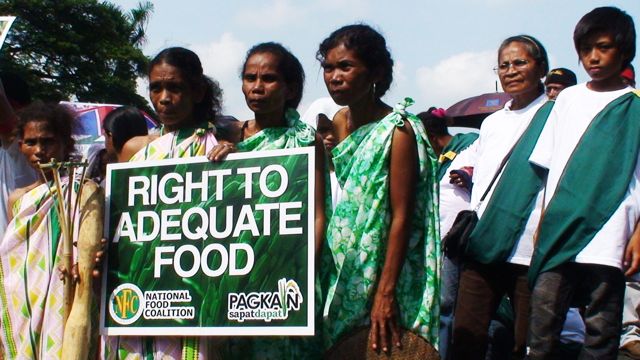 NATIONAL FOOD POLICY. Indigenous women launch campaign to craft legal framework on the right to adequate food. Photo by Project Development Institute