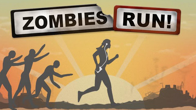 ZOMBIES RUN. Run away from zombies in this fitness app-slash-game. Screen shot from play.google.com