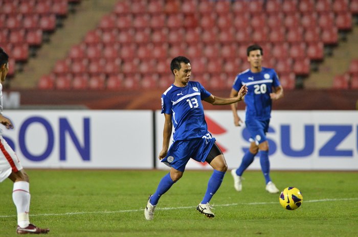 ALL HAIL CHIEFFY. Chieffy Caligdong scored the lone goal of the match in the Azkals' crucial victory over Vietnam. File photo by Anton Sheker.