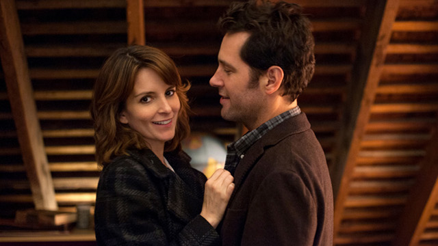 TWO WORLDS COLLIDE. Tina Fey's Portia Nathan and Paul Rudd's John Pressman meet. Movie stills from Focus Features