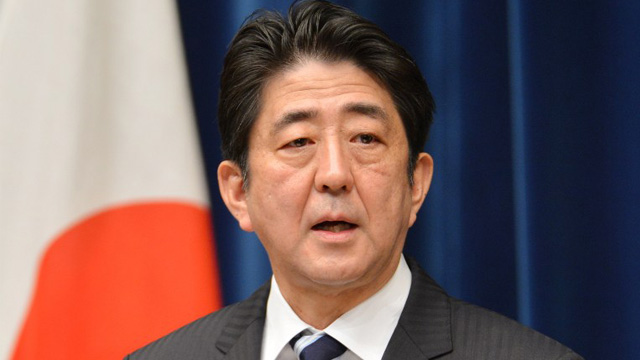 NEW TAKE. Japan Prime Minister Shinzo Abe says he will issue a new statement on World War II. File photo from AFP