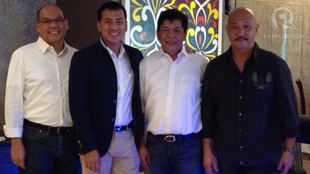 Tourism Infrastructure and Enterprise Zone Authority (TIEZA) COO Mark Lapid (second from left) with TIEZA corplan manager Jetro Lozada, technical assistant Fidel Arcenas, and actor-filmmaker Jess Lapid