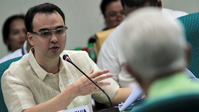 ETHICS CHAIR. Sen Alan Peter Cayetano heads the Senate Ethics Committee. Complainants hope the senators will be able to investigate one of its own and take plagiarism seriously. File photo from Senate website 