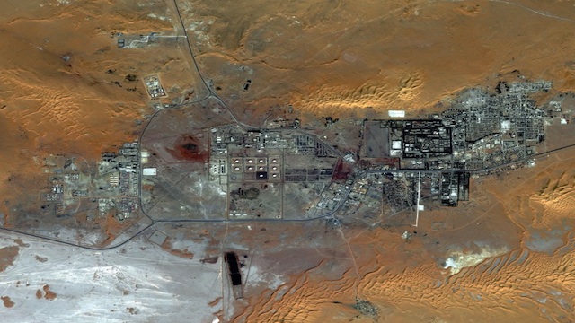 HOSTAGE. Satellite image provided by DigitalGlobe from October 8, 2012 shows Amenas, Algeria. Islamist militants held dozens of foreign hostages and hundreds of Algerian workers hostage in a gas field located approximately 45 km from the city. AFP Photo/Digitalglobe