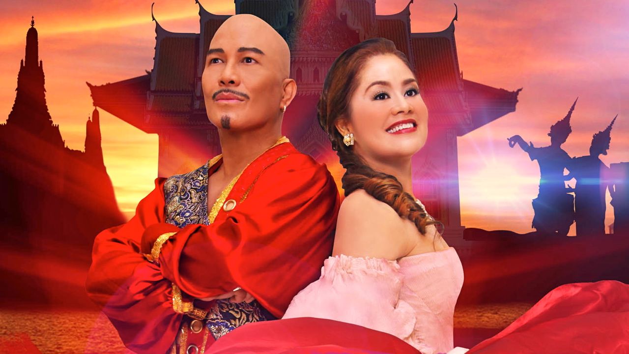 MUSICAL KING. Leo Valdez (in photo with Monique Wilson) is Best Actor in a Musical Production at the 25th Aliw Awards. Image from 'The King and I' Manila Facebook page