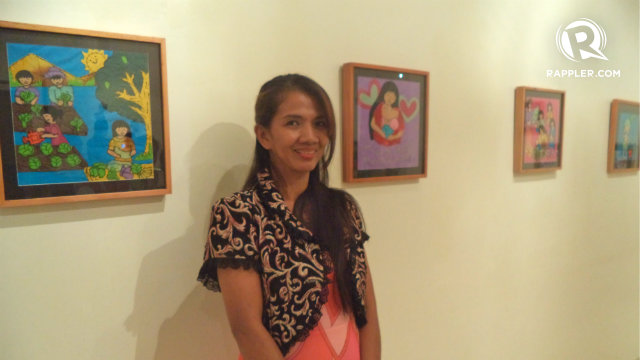 ARTIST. Teresita Alvarez is a young mother, a volunteer teacher, and an artist. She advocates for breastfeeding and proper nutrition through her art