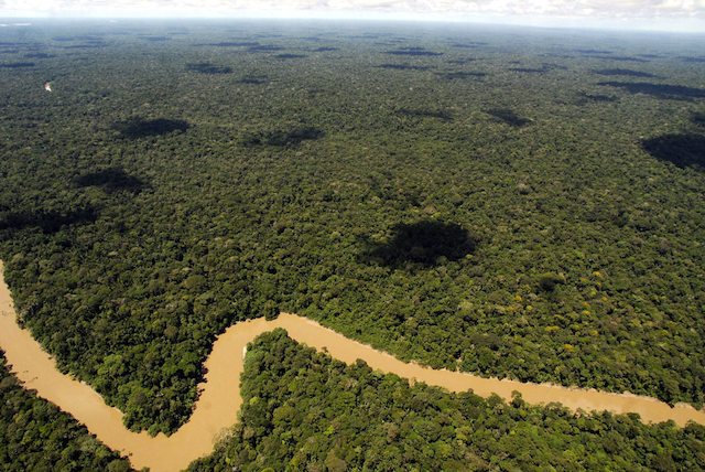 AMAZON RAINFOREST. A photograph made available on 04 October 2013 shows the river Tiputini as it passes by the northern border of Yasuni National Park in Ecuador, 16 May 2007. EPA/Cecilia Puebla