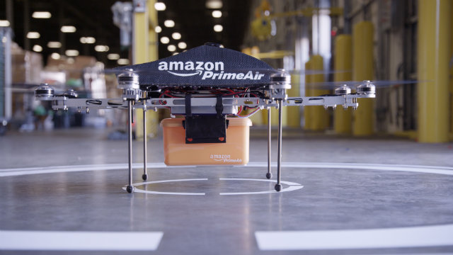 PRIME AIR. Amazon reveals the Prime Air - an unmanned aerial vehicle designed for delivery. Photo from Amazon