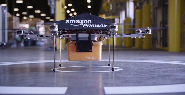 UP CLOSE. An Amazon "optocopter." Image courtesy Amazon