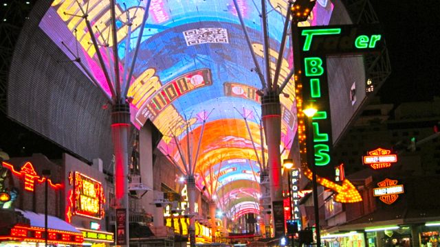 LIGHTS — WITHOUT LADIES IN tights — at Fremont Street. That's entertainment!