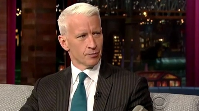 'HONORING THEM.' Anderson Cooper says it was an honor to report the stories of the Haiyan victims, honoring the dead and paying tribute to the strength of the survivors. Screengrab from the Late Show with David Letterman 