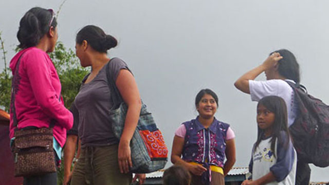 BETTER TIMES. A smiling Juvy Capion, wife of a fugitive tribal leader, in a photo taken by Bong Sarmiento in July 2012