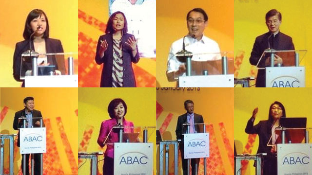 SHARING LESSONS. They share the lessons they learned on the way to the top. From L-R, top to bottom: Anna Meloto-Wilk, Sheila Marcelo, Tony Tan Caktiong, Vincent Lao, Winston Damarillo, Diane Wang, Dato Banatao and Cher Wong. Photos by Lala Rimando and Katherine Visconti