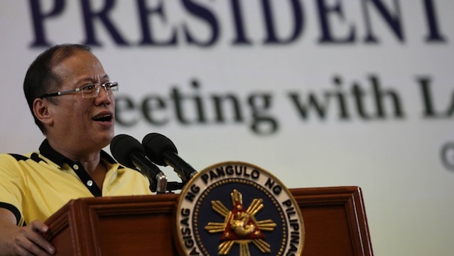 NO EXTRADITION, FOR NOW. President Benigno Aquino III delivers a speech in General Santos on Wednesday, March 6. Photo by Jay Morales / Malacañang Photo Bureau