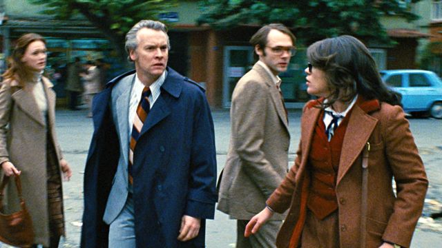 I RAN IN IRAN. Kerry Bishé, Tate Donovan, Clea DuVall and Christopher Denham (from left) are a band on the run 