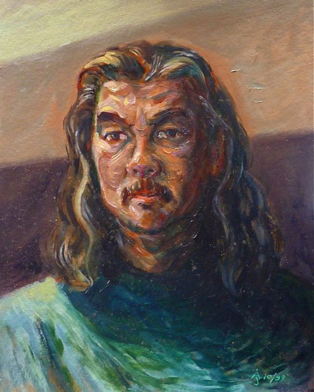 THE ARTIST-HEALER. John Altomonte's self-portrait. Photo courtesy of Sylvia L. Mayuga