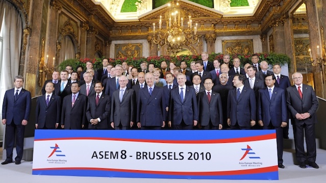 FORGING ASIA-EUROPE TIES. Group picture at the 8th ASEM in Brussels, Belgium in 2010. Photo courtesy of ASEM