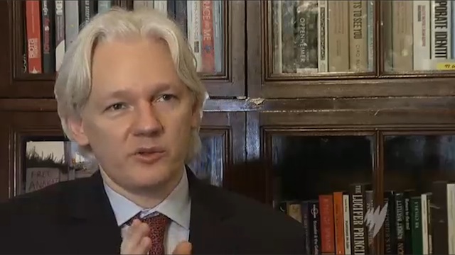 POLITICAL ASYLUM. In this file photo, WikiLeaks founder Julian Assange speaks during an interview with SBS Television. Frame grab courtesy SBS Australia