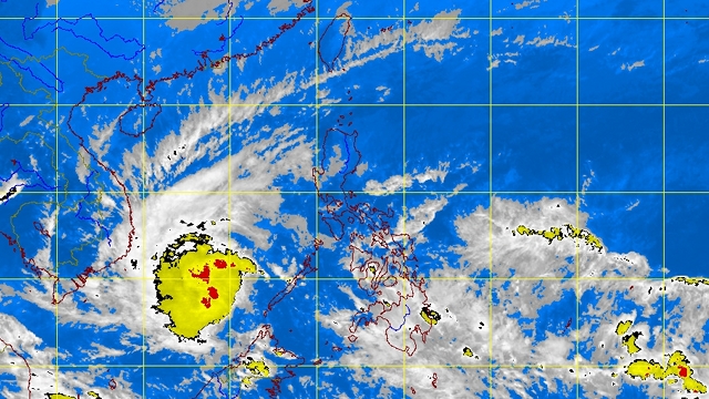 OUT OF PH. PAGASA satellite image as of 4pm shows that the storm is already outside the Philippine Area of Responsibility