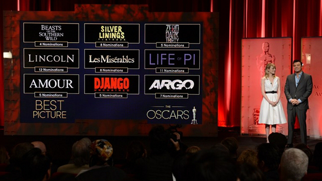 Academy Awards nominations photo from AFP
