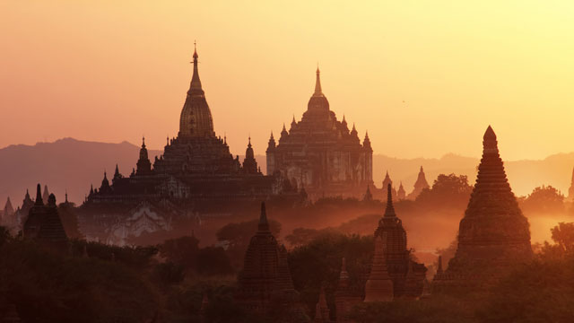 NEW OPPORTUNITIES. Sunrise over the ancient city of Bagan located in the Mandalay region of Burma. Photo via Shutterstock.