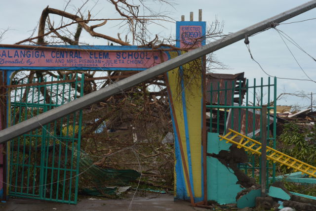 BALANGIGA RUINS. The remains of Balangiga Central Elementary School. Photo courtesy of Balangiga Mayor Viscuso de Lira