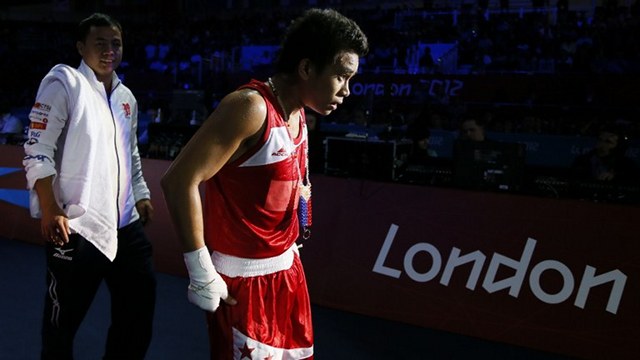 EARLY EXIT. Boxer Mark Barriga failed to advance past the second round in the London 2012 Olympics. 