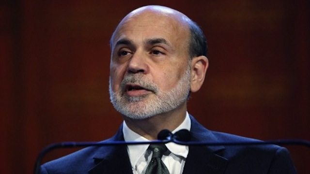 Federal Reserve Chairman Ben Bernanke speaks at the Economic Club of New York. He urges Congress to act to avoid the so-called "fiscal cliff" of severe budget cuts and tax hikes in 2013. John Moore/Getty Images/AFP 