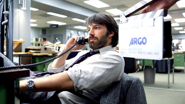 BEN AFFLECK AS TONY Mendez on the set of 'Argo.' Image from the movie's Facebook page