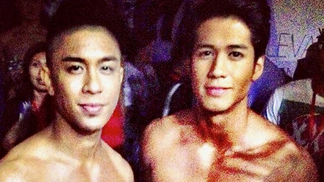 BACKSTAGE INSTAGRAM PHOTO OF singer Kris Lawrence and actor Aljur Abrenica posted on Twitter by @officialTIMYAP