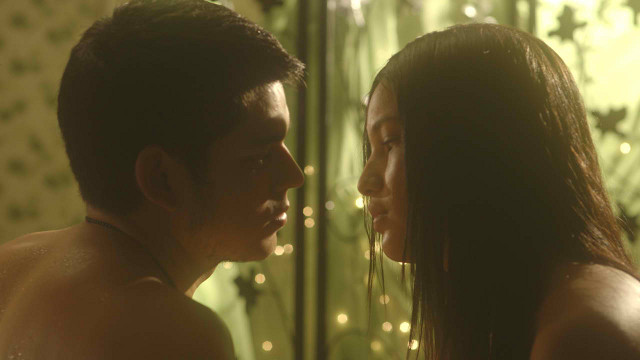 YOUNG LOVE, BITTERSWEET LOVE. Richard Gutierrez and Sarah Lahbati heat up in 'Seduction.' Photo by Regal Films Inc