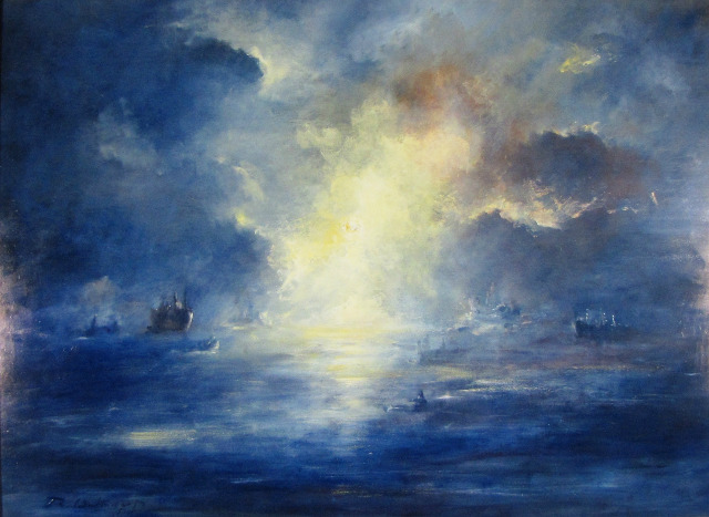 'Edge of Darkness,' 1994, oil on MDF