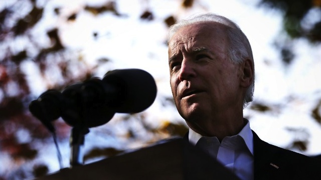 GOING TO ASIA. In this file photo, U.S. Vice President Joseph Biden speaks during a campaign rally for Democratic gubernatorial candidate for Virginia Terry McAuliffe November 4, 2013 in Annandale, Virginia. Alex Wong/Getty Images/AFP