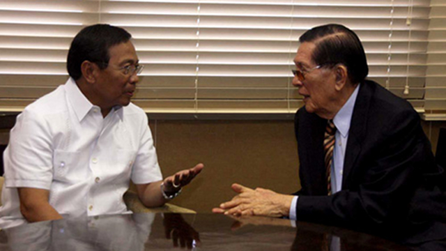 'OFFICIAL USE.' Vice President Jejomar Binay defends his ally Senate President Juan Ponce Enrile, saying the funds he gave to 18 senators is for official use and subject to audit. File photo by Albert Calvelo/Senate PRIB 
