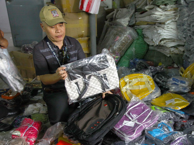 The Bureau of Customs warns consumers of other counterfeit items passed as genuine products being sold in several stores in Manila. Photo courtesy of BOC