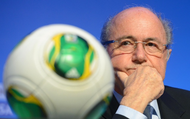 CRITIC. In this file photo, FIFA President Sepp Blatter attends a press conference in Costa do Sauipe, Brazil, 03 December 2013. Marcus Brandt/EPA