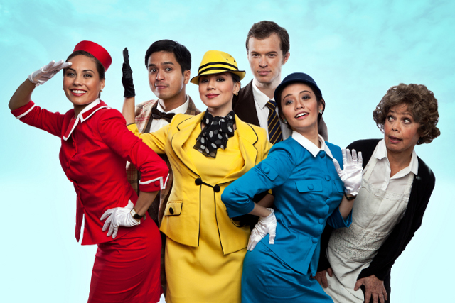 HAVE A LAUGH. Catch 'Boeing Boeing' until February 17. Photo courtesy of Repertory Philippines