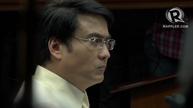 NOT RESIGNING. Senator Ramon 'Bong' Revilla Jr will not resign, saying he is innocent of the plunder charge against him. File photo by Franz Lopez/Rappler