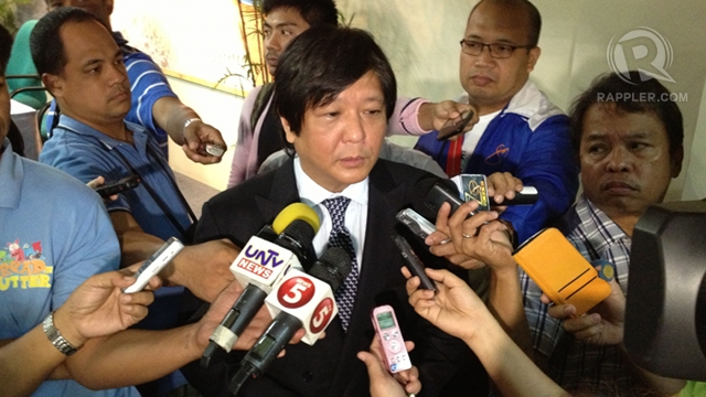 MARCOS 2016? Asked about his plans for 2016, Sen Bongbong Marcos says, “Many. That’s why I’m confused because I have so many plans." Photo by Rappler/Ayee Macaraig