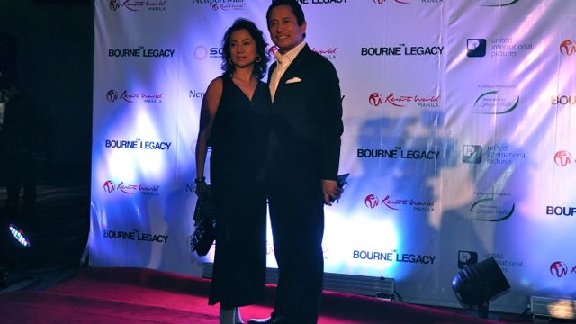 PHILEX MINING's MIKE TOLEDO and wife