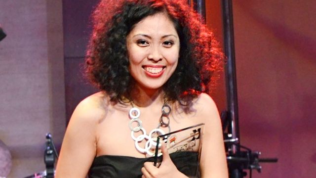 BAIHANA's KRINA CAYABYAB RECEIVED the Most Outstanding Instrumentalist award (vocals)
