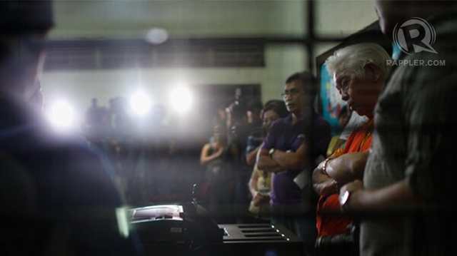 SOURCE OF CRITICISM. Poll chief Sixto Brillantes Jr says he won't recommend using PCOS machines in 2016. File photo by John Javellana