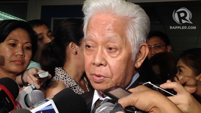 TURNING EMOTIONAL. Comelec Chairman Sixto Brillantes Jr delivers the week’s most dramatic lines as he considers resigning over Supreme Court decisions against the poll body. Photo by Rappler/Paterno Esmaquel II
