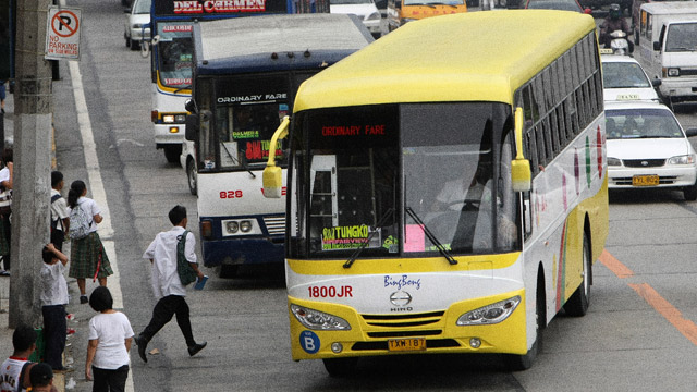 BUS AUDIT. The LTFRB is set to conduct a nationwide audit of the country's public buses. File photo by Rappler