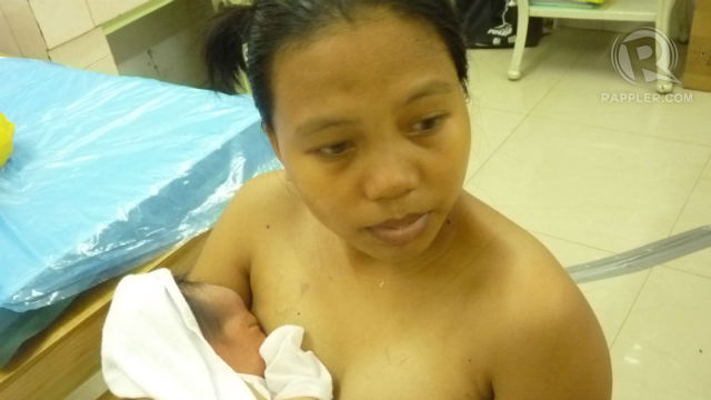 C-SECTION. Cathy Navilla, 17, is one of first 3 women to get C-section in Basey. Photo by Ana Santos/ Rappler
