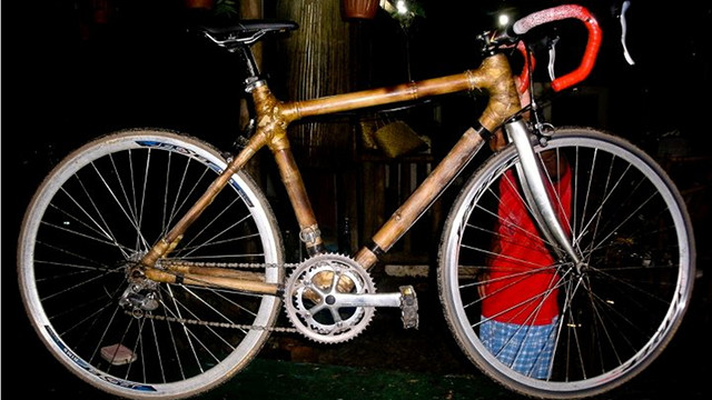 SPEED RACER. Cabiokid's bamboo bike customized to a person's size, made in a month. To order, email cabiokid@yahoo.com. Photo by Angelito Gauiran Agustin from the Cabiokid Foundation Facebook page