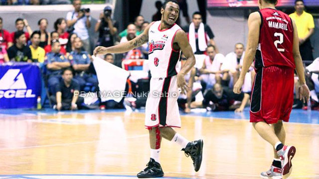 BEAST ON THE BRINK. Abueva and the Aces are laughing their way to the crown. Photo by PBA Images/Nuki Sabio.
