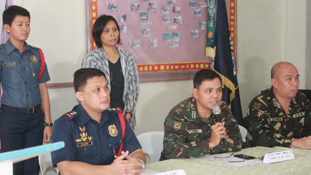 ARRESTED. Security forces presented NPA leader Maria Loyda Tuzo Magpatoc, alias Gwen, who was arrested on Sunday, July 28, in Davao del Sur. Photo from the AFP Eastern Mindanao Command