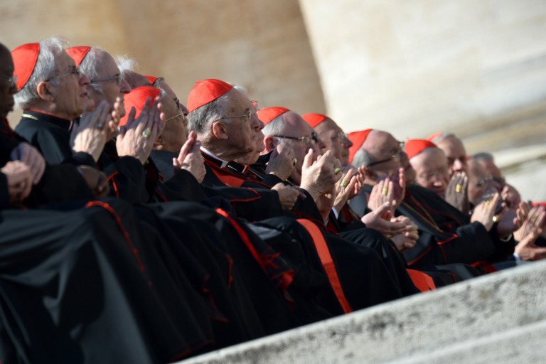 CONCLAVE. Cardinal electors choose the new pope in a secret election called the conclave. Photo from AFP